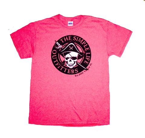 The Simple Life Outfitters PIRATE for Men-Short Sleeve Red